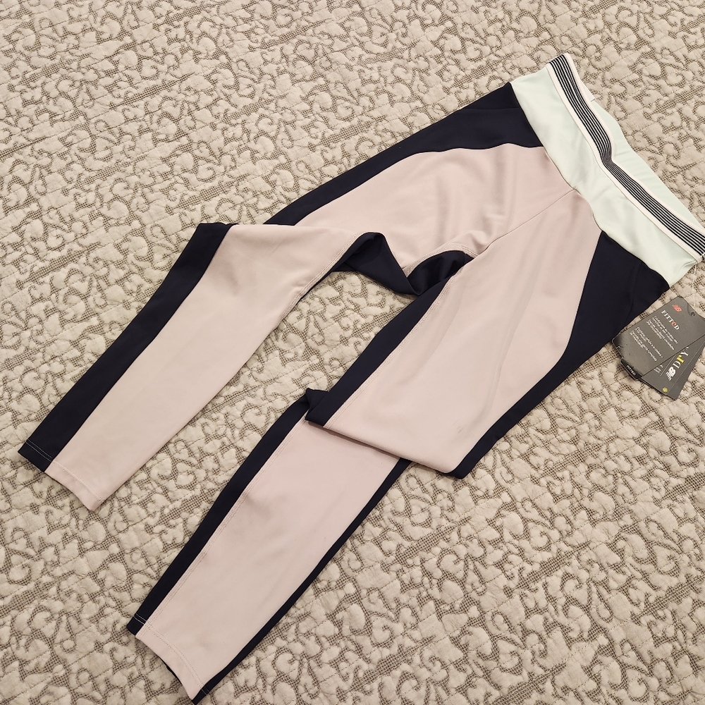 Brand-new Women's New Balance Dry Stylish Black, Mauve, Powder Blue Leggings